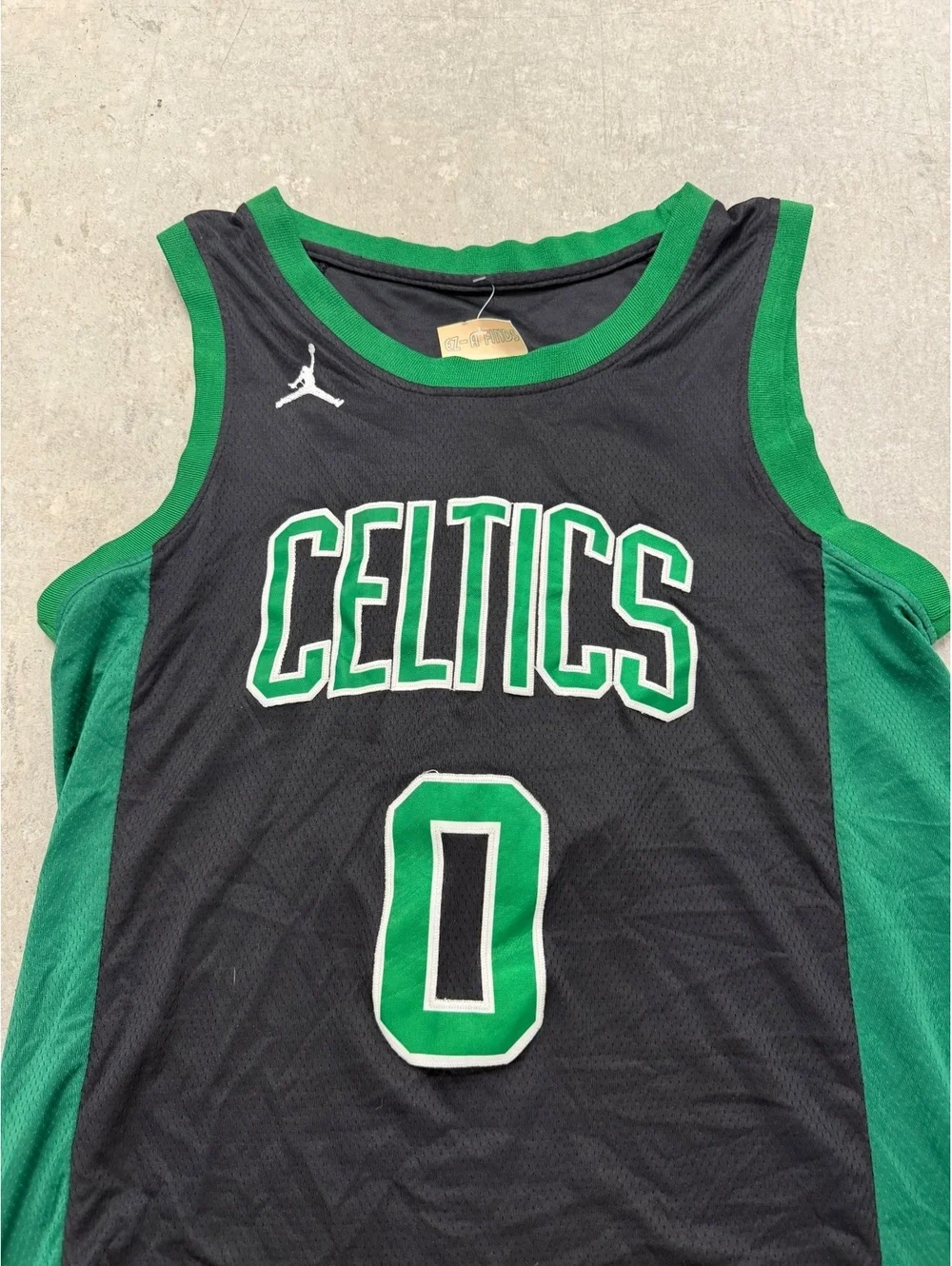 Jordan Boston Celtics Jayson Tatum #0 Statement Edition Jersey Mens XL Black